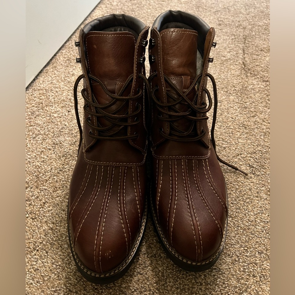 Johnston & Murphy MCHUGH Shearling Duck Boot Brown 25-6540 Size 12